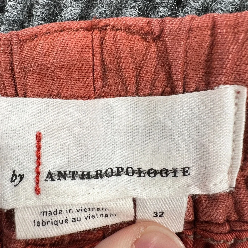 Anthropologie‎ Mens Pants Size 32 Orange Lightweight Joggers Casual Outdoor